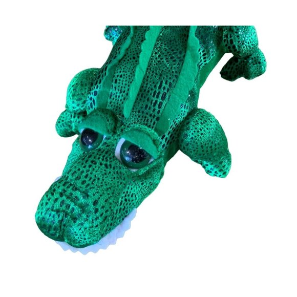 Peek A Boo Plush Stuffed Animal Doll Toy Green Alligator Crocodile 16.5 in Lengt - Picture 2 of 6